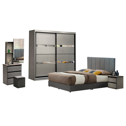 Utopia Bedroom Set/Bedframe/Wardrobe/Dressing Table/Site Table