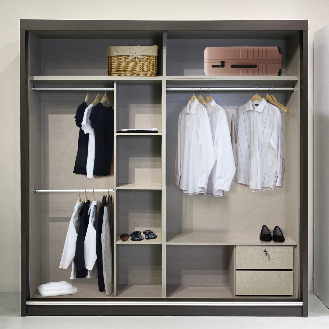 Malix Anti-Jump Sliding Door Wardrobe