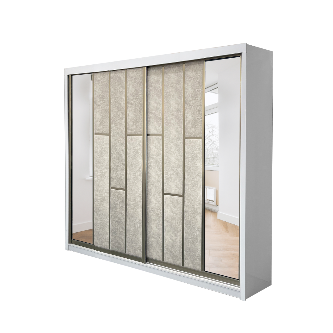 Diamond Anti-Jump Sliding Door Wardrobe