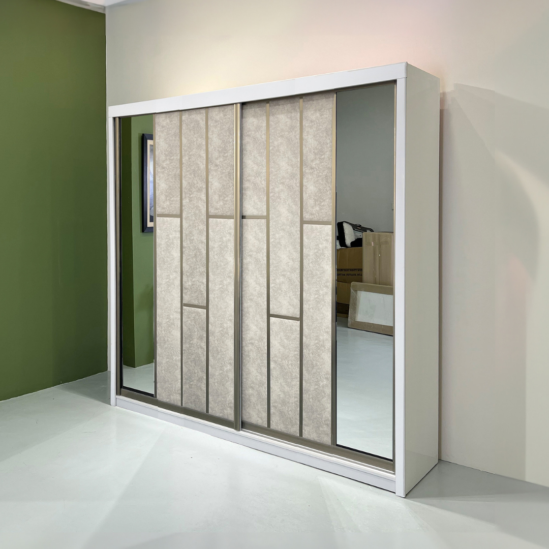 Diamond Anti-Jump Sliding Door Wardrobe