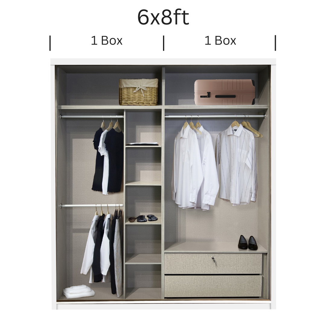 Diamond Anti-Jump Sliding Door Wardrobe