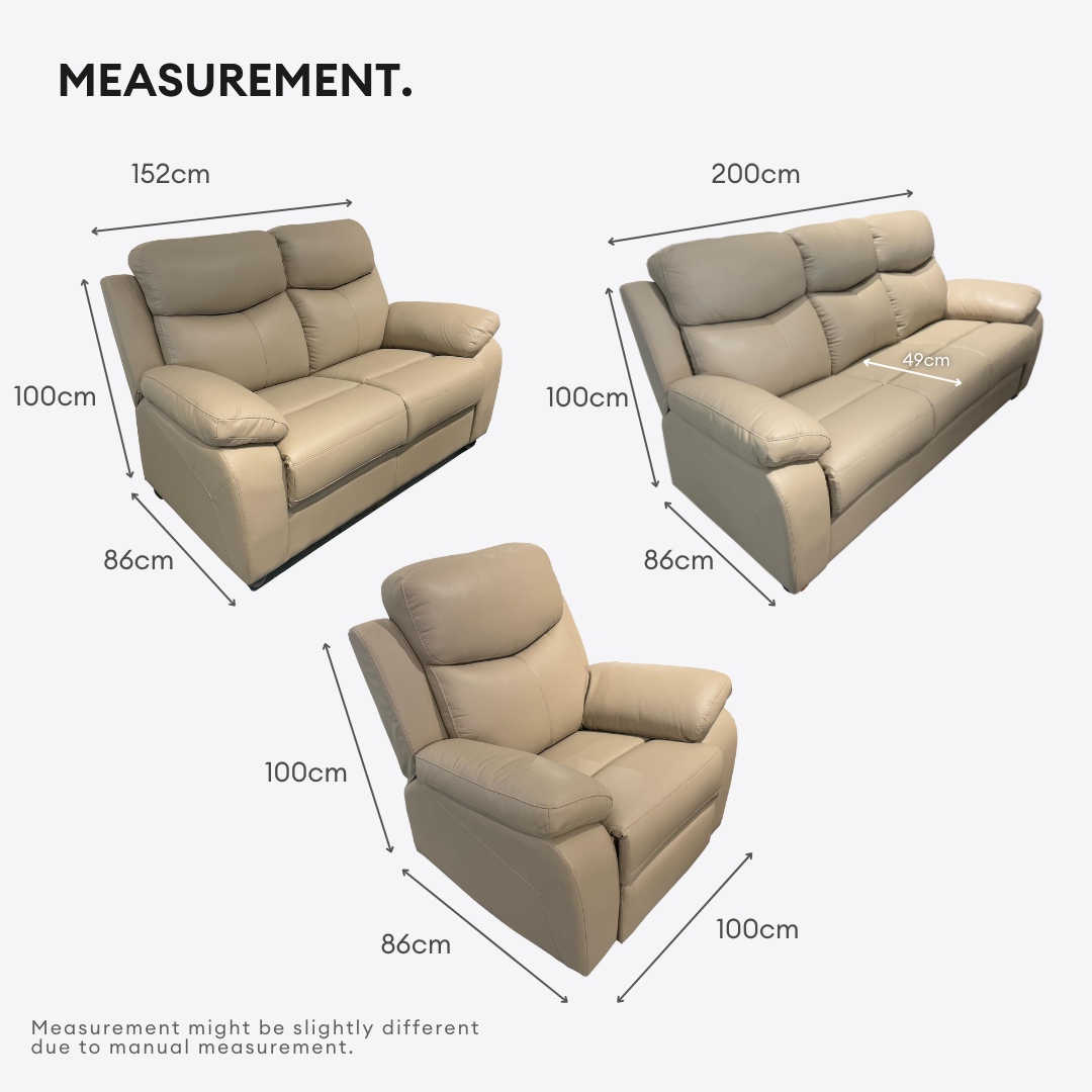 Deluxe 1+2+3 Seater Sofa Set