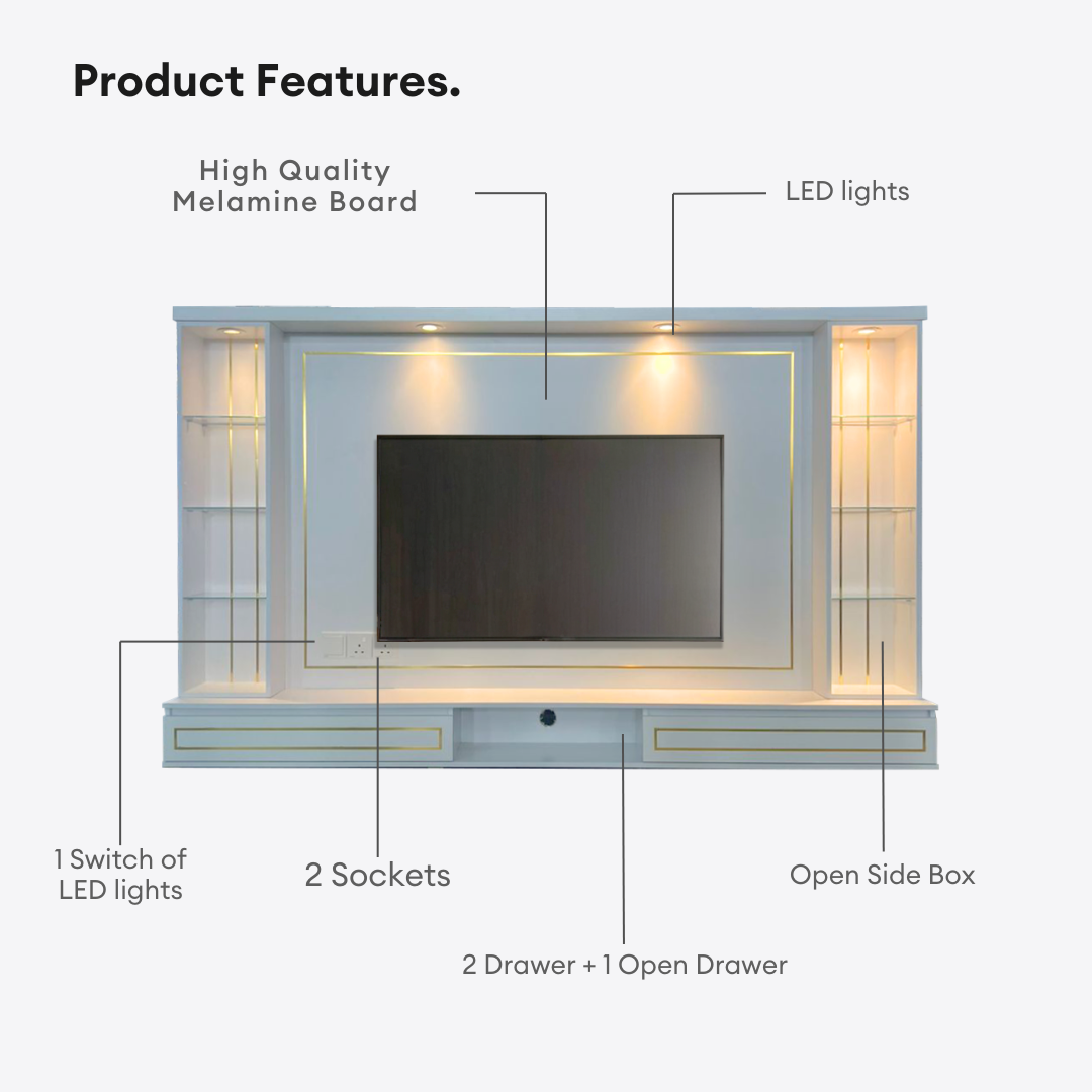 Nyla 8ft TV Cabinet