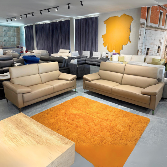 Augusta 2+3 Seaters Leather Sofa Set