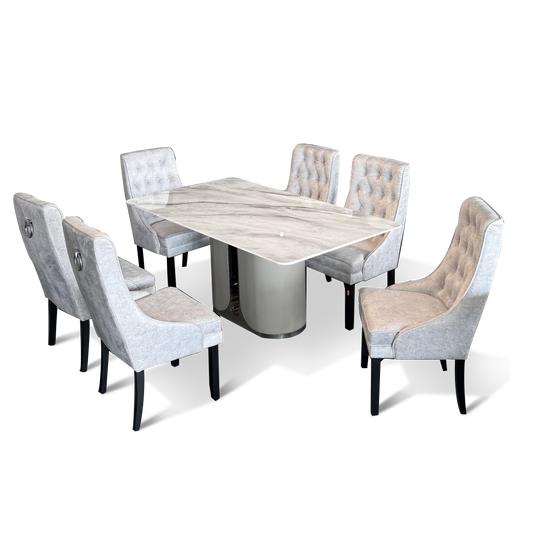 Everly Marble Dining Set