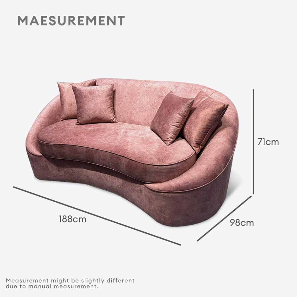 Lyra Nordic Modern Curved Sofa