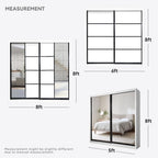 Bryan 8/6/5x8ft Wardrobe - Full Mirror Door | B 131-05
