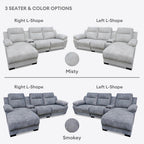 Haedy 3/4 Seaters L-Shape Sofa | 149-20 / 149-17
