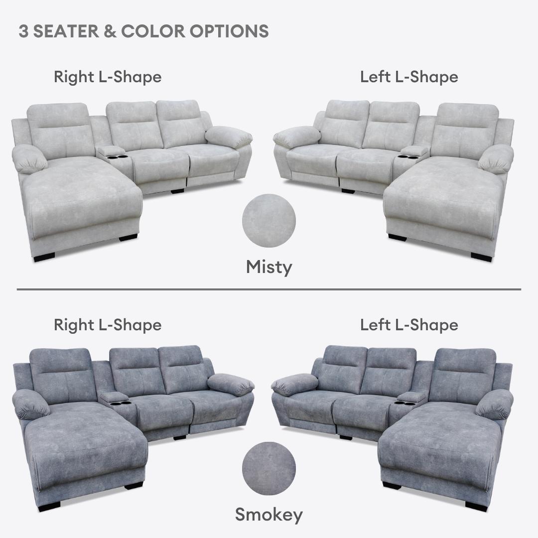 Haedy 3/4 Seaters L-Shape Sofa | 149-20 / 149-17
