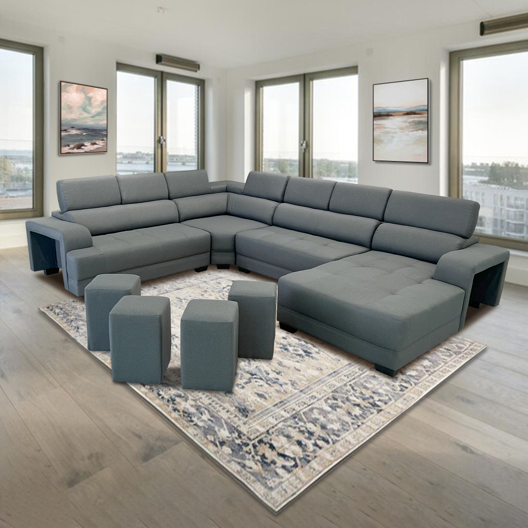 C shape sectional sofa deals