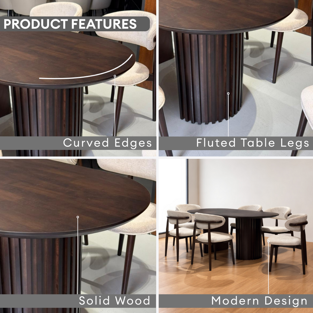 Wooden 4/6s Muji Dining Set | B 126-15