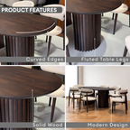 Wooden 4/6s Muji Dining Set | B 126-15