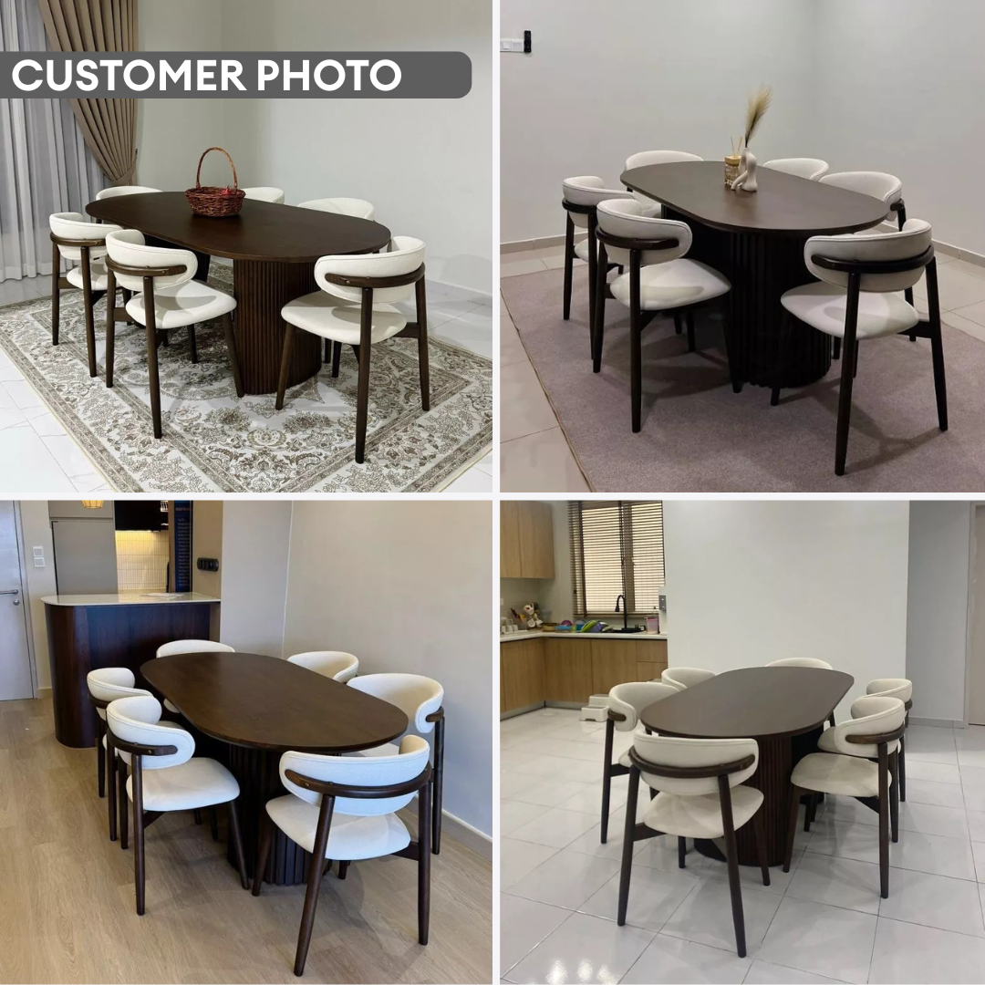 Wooden 4/6s Muji Dining Set | B 126-15