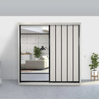 Mason 6/8x8ft Wardrobe - Half Mirror Door | 131-19