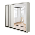 Mason 6/8x8ft Wardrobe - Half Mirror Door | 131-19