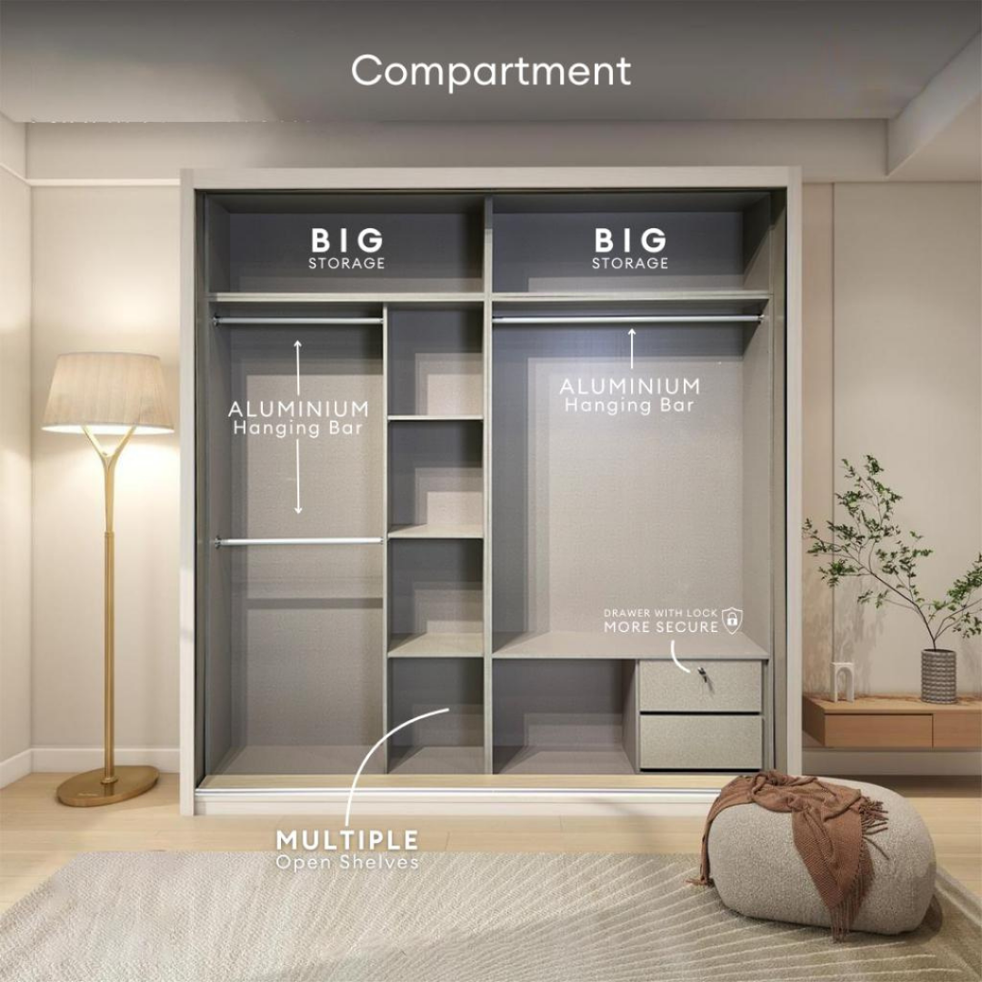 Eugene 5/6/8 x 8ft Wardrobe | B22-67