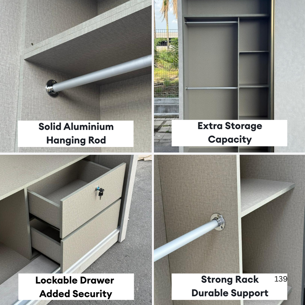 Eugene 5/6/8 x 8ft Wardrobe | B22-67