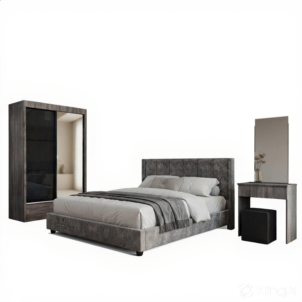 Zyphr Brown Bedroom Set of 3 - 4x6ft | 140-42 + 151-06