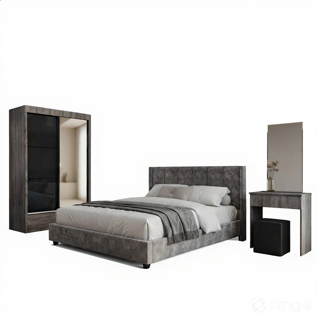 Zyphr Brown Bedroom Set of 3 - 4x6ft | 140-42 + 151-06
