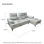 Fabey Push Back L-Shape Sofa | 108-28