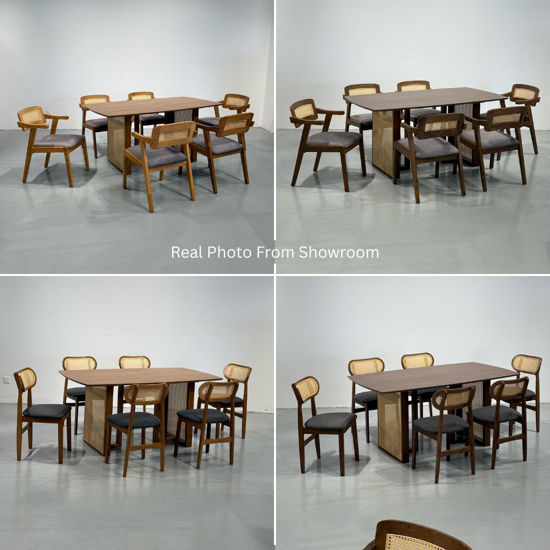 Sabriya 4/6s Rattan Dining Set | 156-79