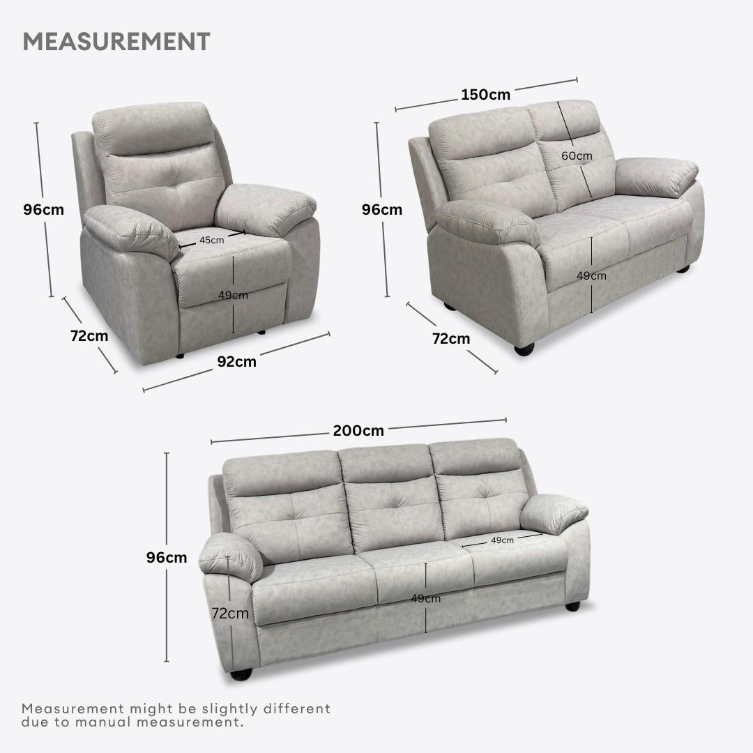 Montierre 1+2+3 Seaters Sofa Set | 156-41