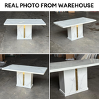Nerissa Marble Dining Table - 6/8s | 156-56