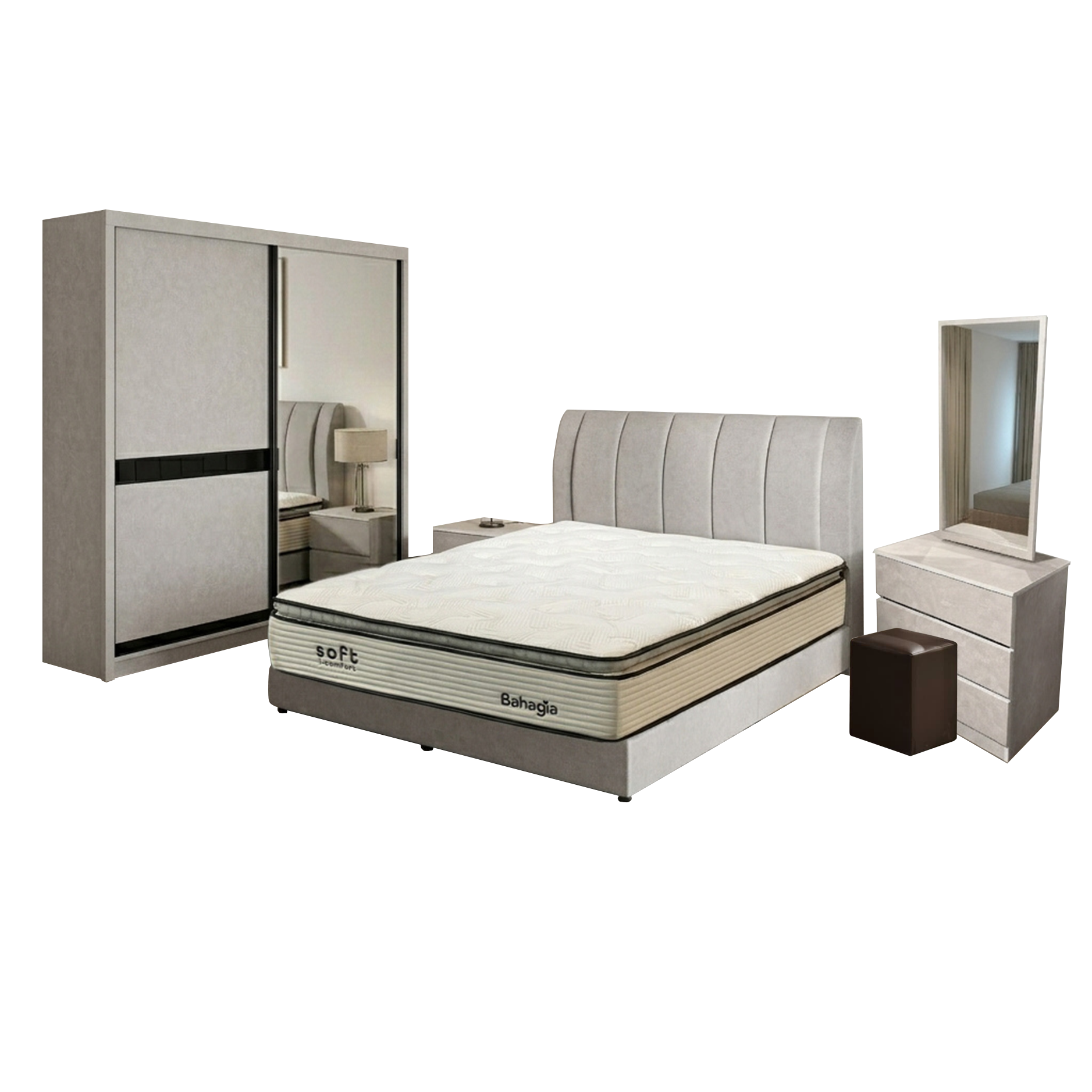 Primrose Bedroom Set of 5 - 6/8-8ft | 151-26 + 22-67