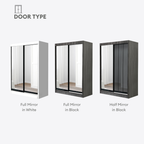 Nolan 4x6ft Full Mirror Wardrobe | 140-02