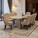 Lucinda 8s Marble Dining Set | 160-07