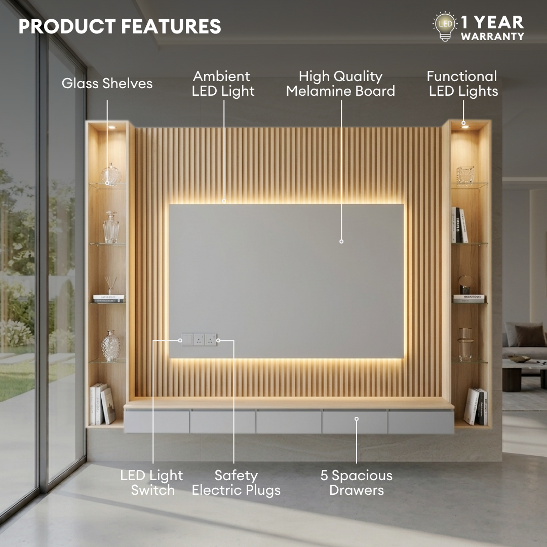 Novaria Flex 8ft TV Cabinet | 150-35