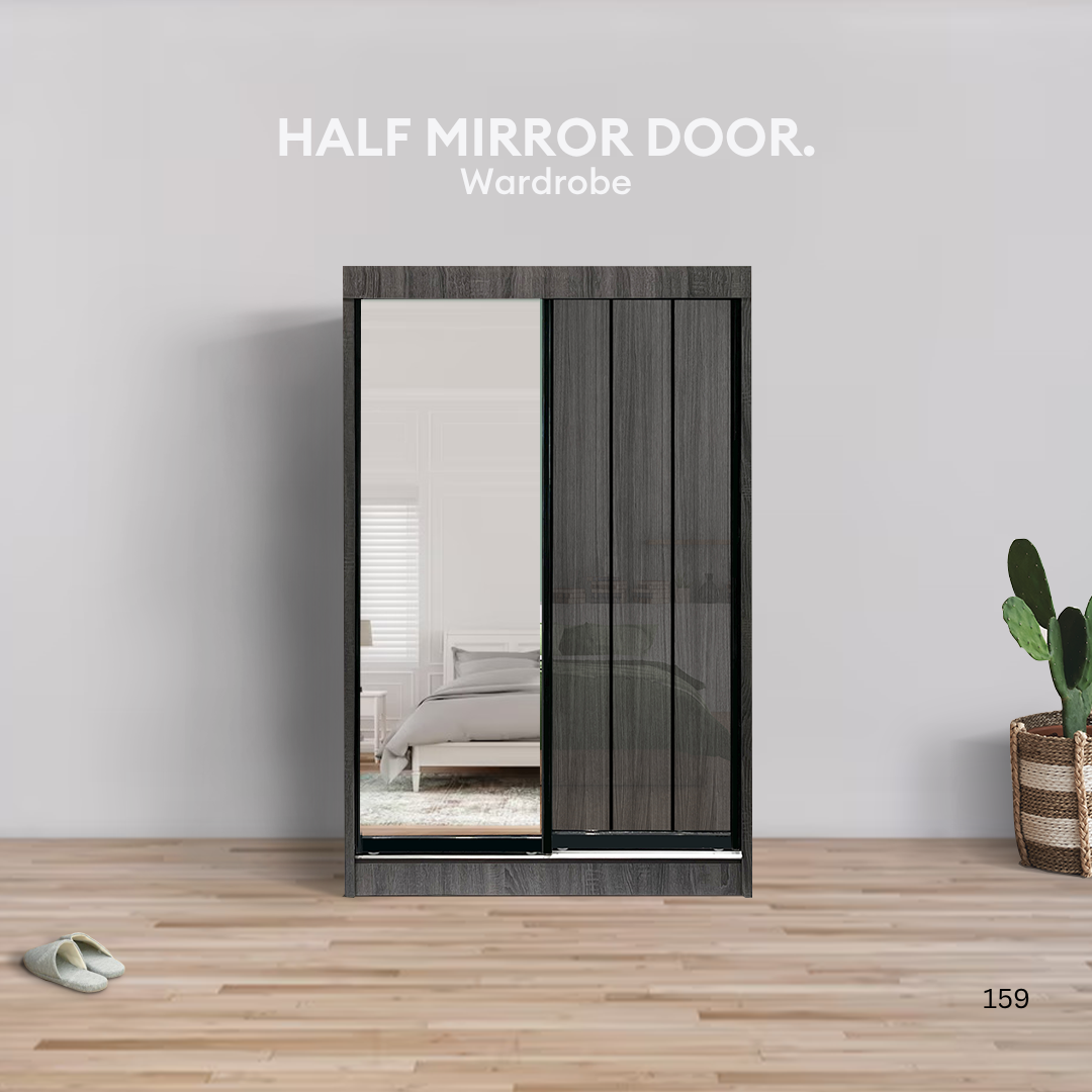 Nolan 4x6ft Full Mirror Wardrobe | 140-02