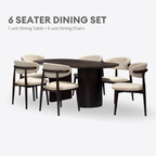 Wooden 4/6s Muji Dining Set | B 126-15