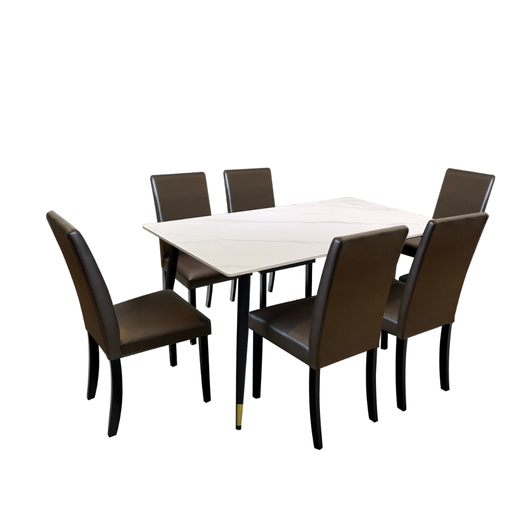 Edrich Sintered Stone Dining set 1+6