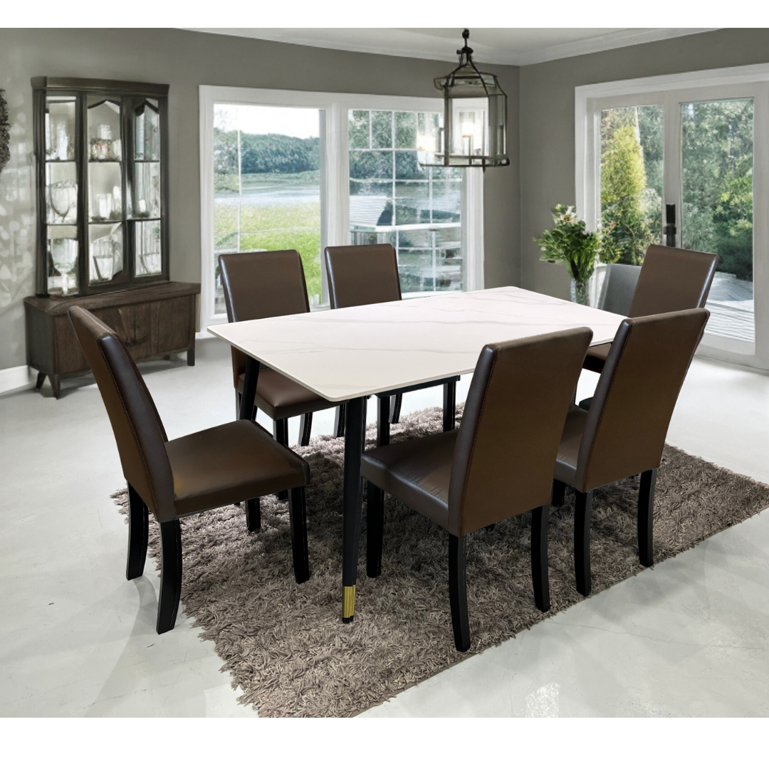 Edrich Sintered Stone Dining set 1+6