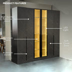 Prism Bedroom Set of 5 - 6/8x8ft | 142-41 + 131-32
