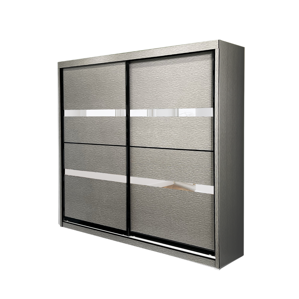 Utopia 8X8ft Anti-Jump Sliding Door Wardrobe | B 140-04