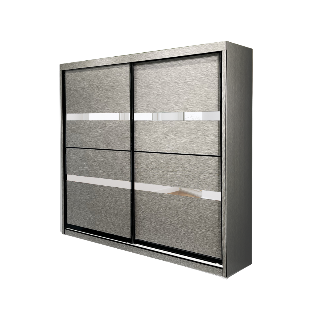Utopia 8X8ft Anti-Jump Sliding Door Wardrobe | B 140-04
