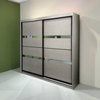 Utopia 8X8ft Anti-Jump Sliding Door Wardrobe | B 140-04