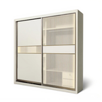 Benjamin 8/6/5x8ft LED light Wardrobe - 1 Board + 1 Glass | B22-79 / 140-28