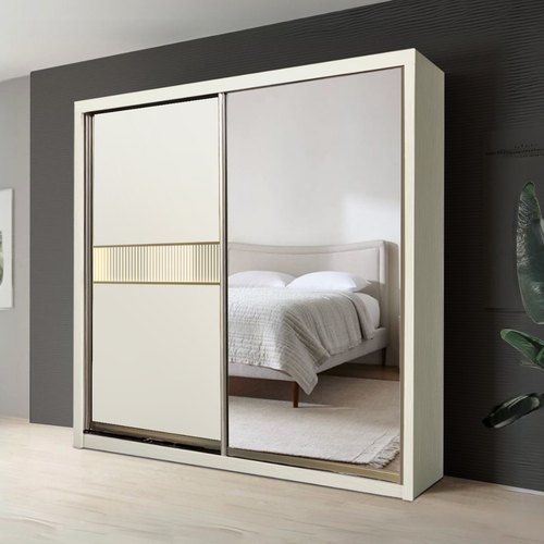 Benjamin 8/6/5x8ft LED light Wardrobe - 1Board + 1Mirror | B22-85 / 140-28