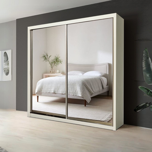 Benjamin 8/6/5x8ft LED light Wardrobe - Full Mirror | B22-87