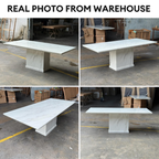 Nouveau Marble Dining Table - 6/8s | 156-50 /60