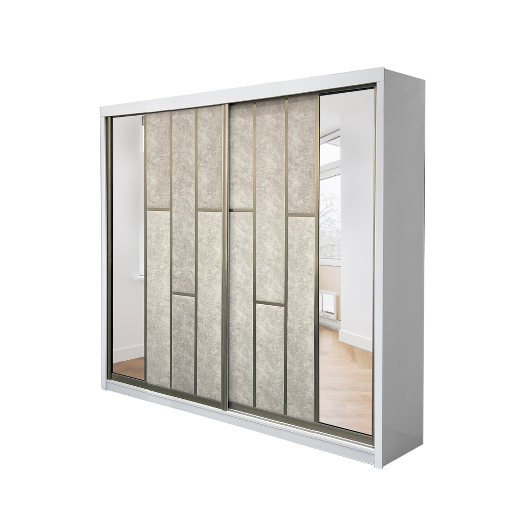 Diamond Anti-Jump Sliding Door Wardrobe