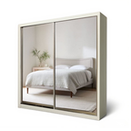 Benjamin 8/6/5x8ft LED light Wardrobe - Full Mirror | B22-87