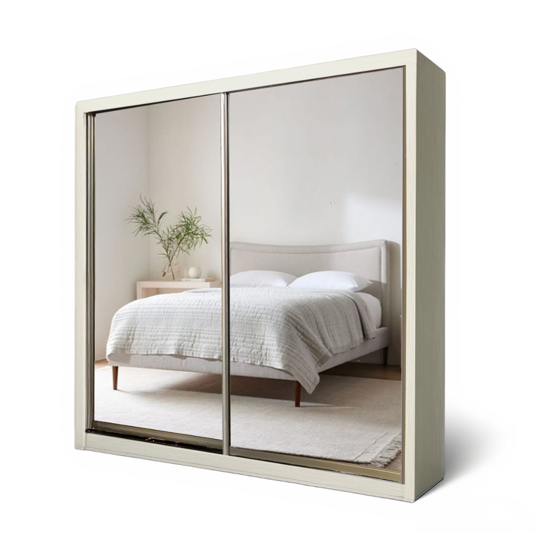 Benjamin 8/6/5x8ft LED light Wardrobe - Full Mirror | B22-87