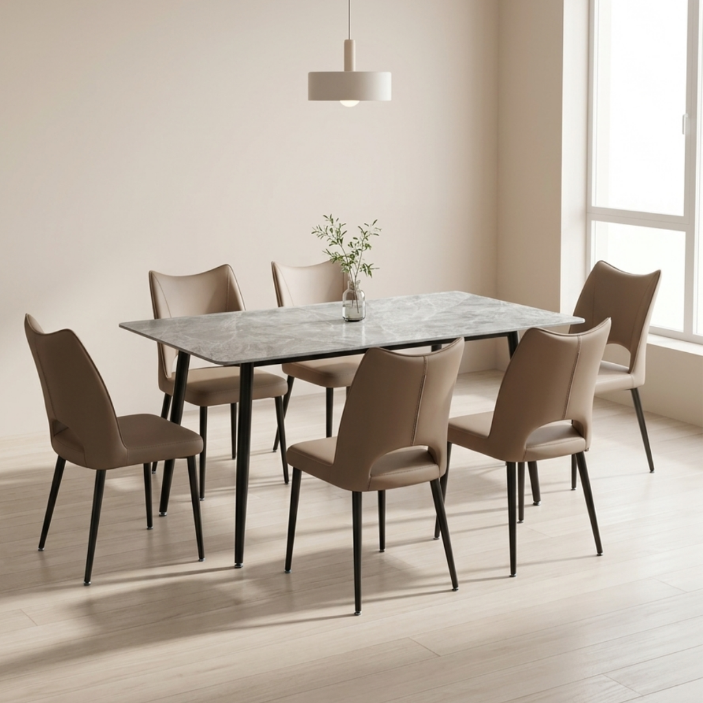 Estelle 6s Sintered Stone Dining Set | TJ04 + 161 DT