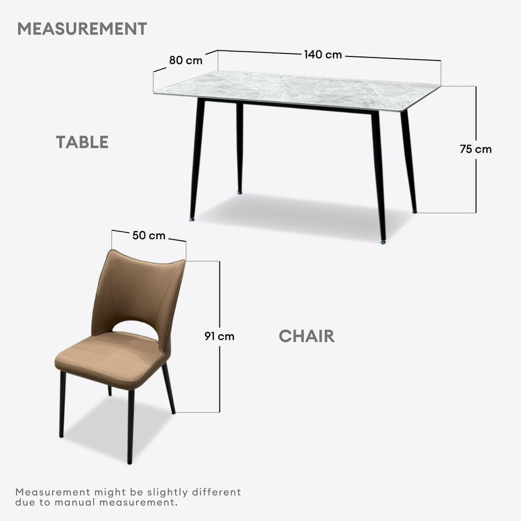 Estelle 6s Sintered Stone Dining Set | TJ04 + 161 DT