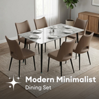 Estelle 6s Sintered Stone Dining Set | TJ04 + 161 DT
