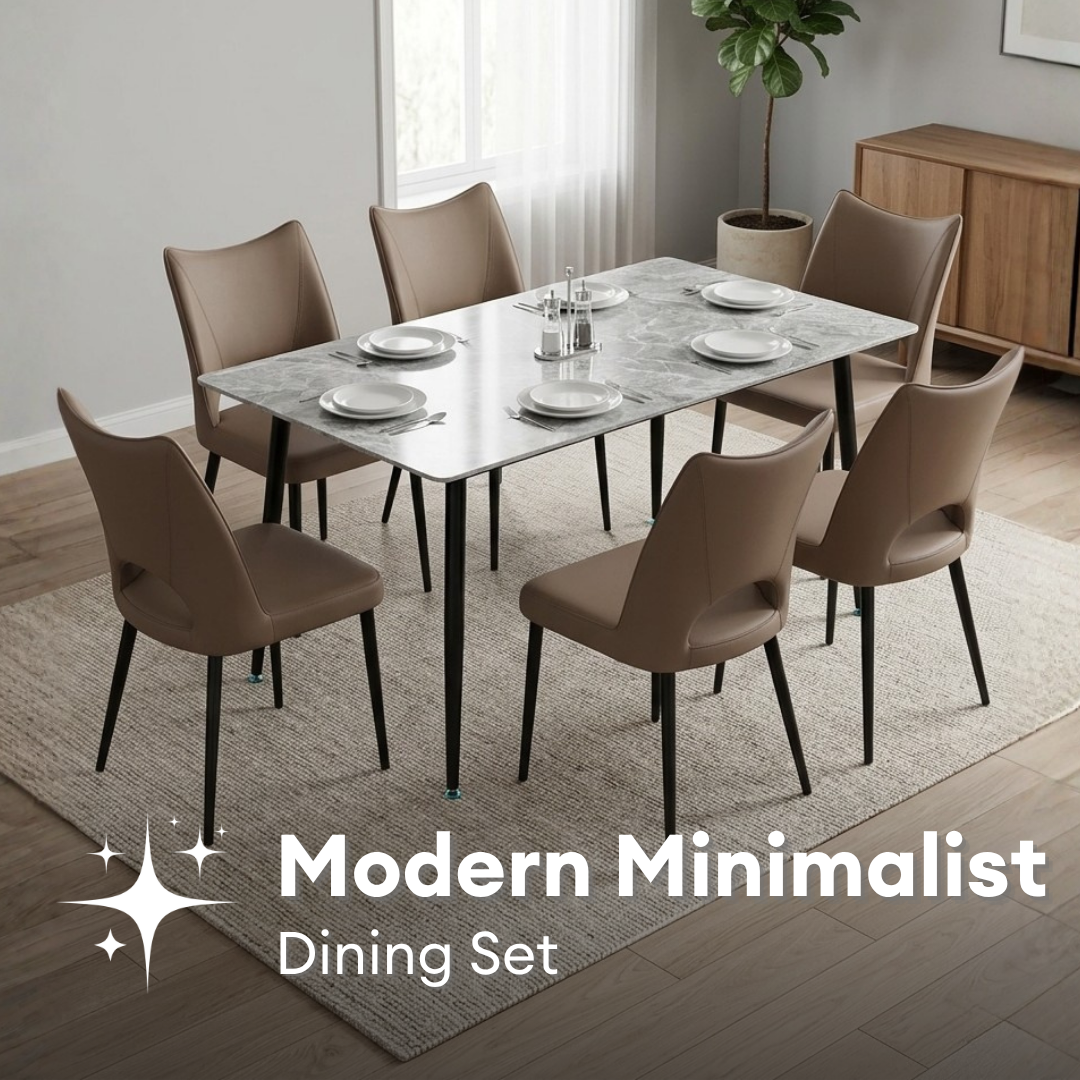 Estelle 6s Sintered Stone Dining Set | TJ04 + 161 DT
